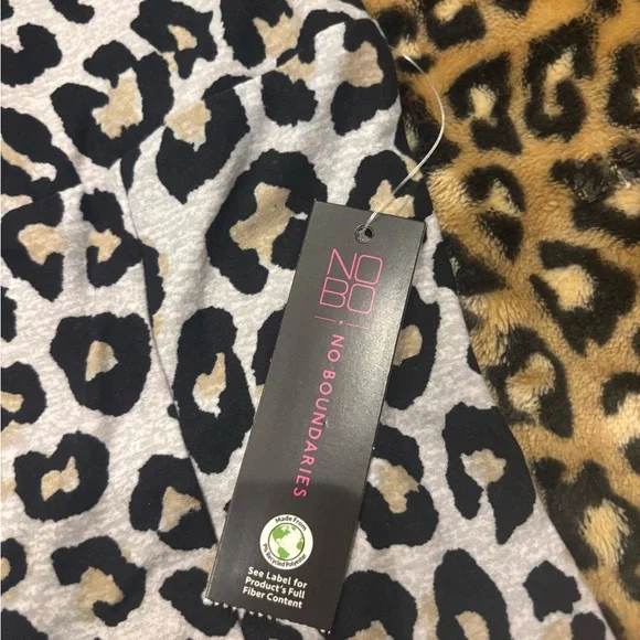 No Boundaries Leopard Print Bike Shorts - Picture 3 of 4